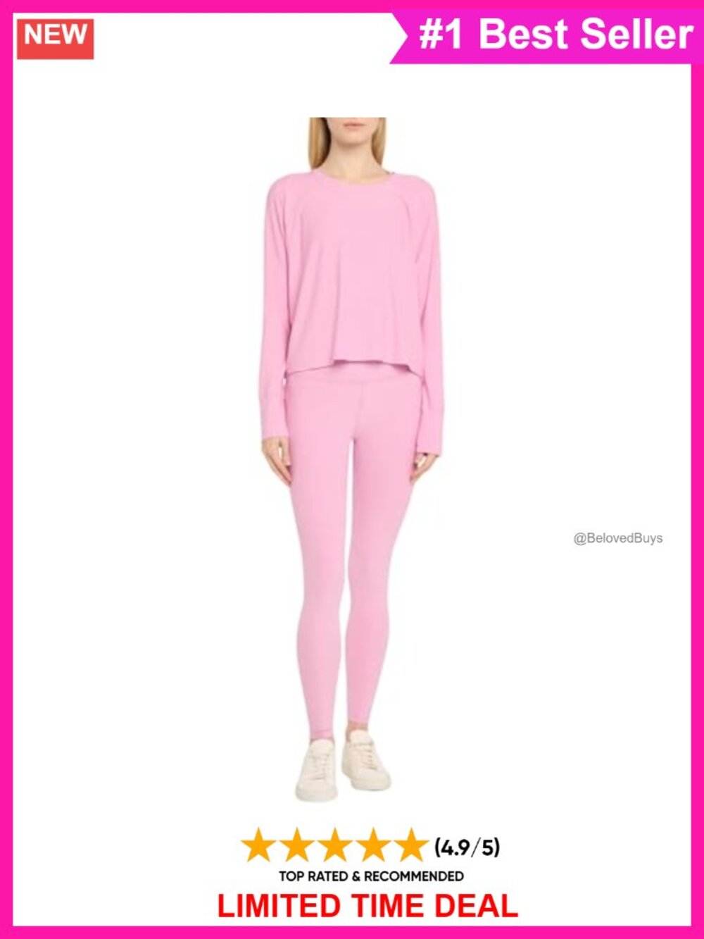 Featherweight Pullover Long Sleeve Crew Neck Relaxed Fit Women's Top